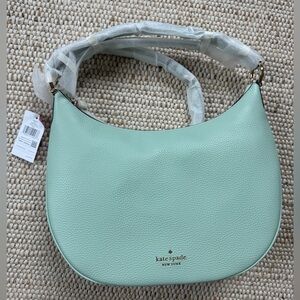 Kate Spade Pebbled Leather Seawater Shoulder Bag